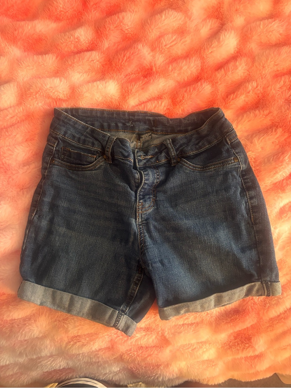 Classic Women's Dark Blue Denim Shorts